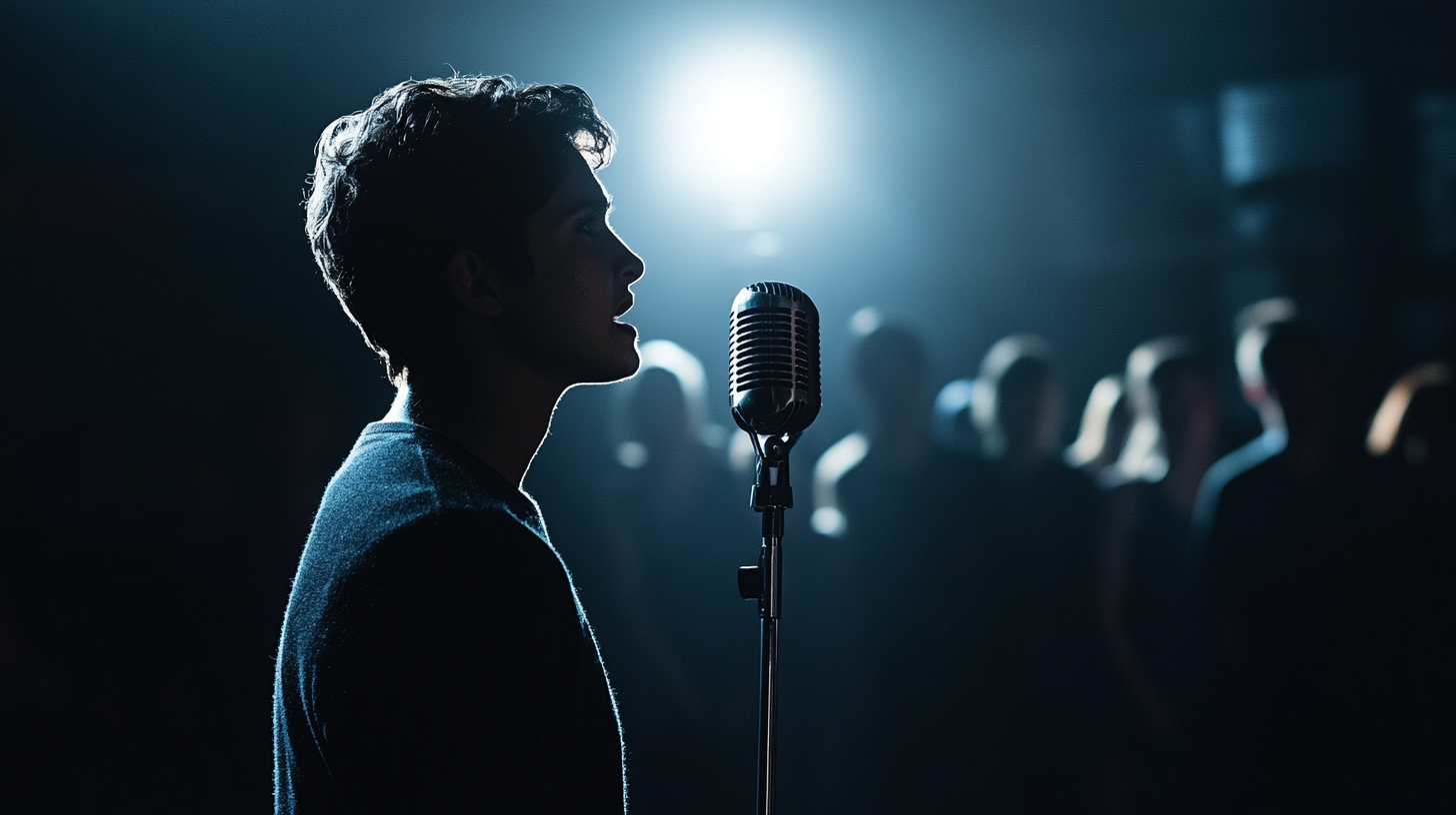 miedo a hablar en publico superado por un joven
